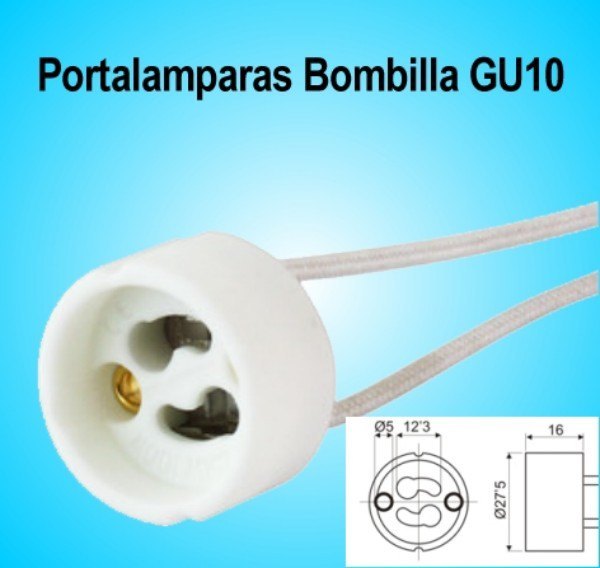 Portalamparas para Bombillas GU10 y Dicroicas Led Portalamparas para Bombillas GU10 y Dicroicas Led